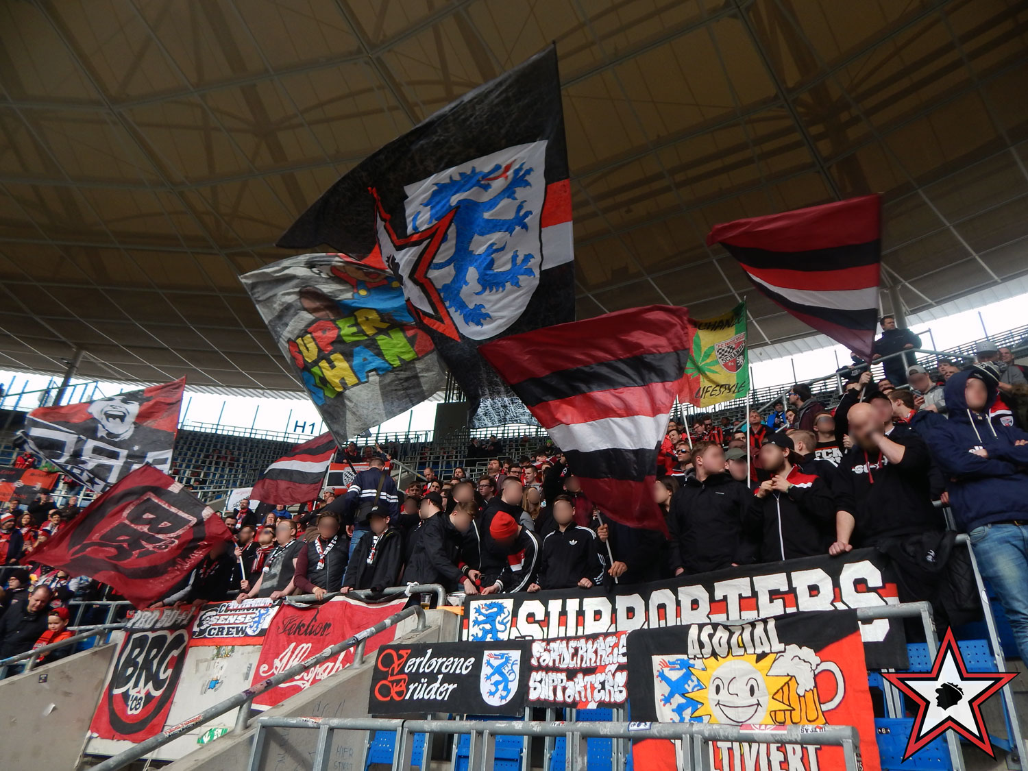 TSG 1899 Hoffenheim - FC Ingolstadt 04.03.2017 tsg fci supporters ingolstadt auswärts ultras fans fußball