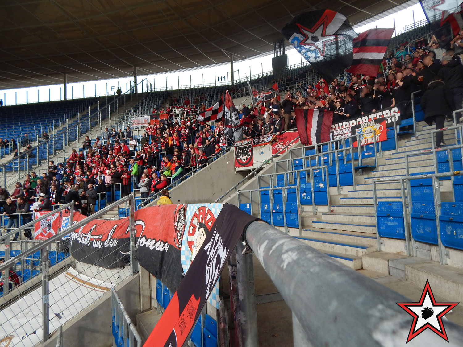 TSG 1899 Hoffenheim - FC Ingolstadt 04.03.2017 tsg fci supporters ingolstadt auswärts ultras fans fußball