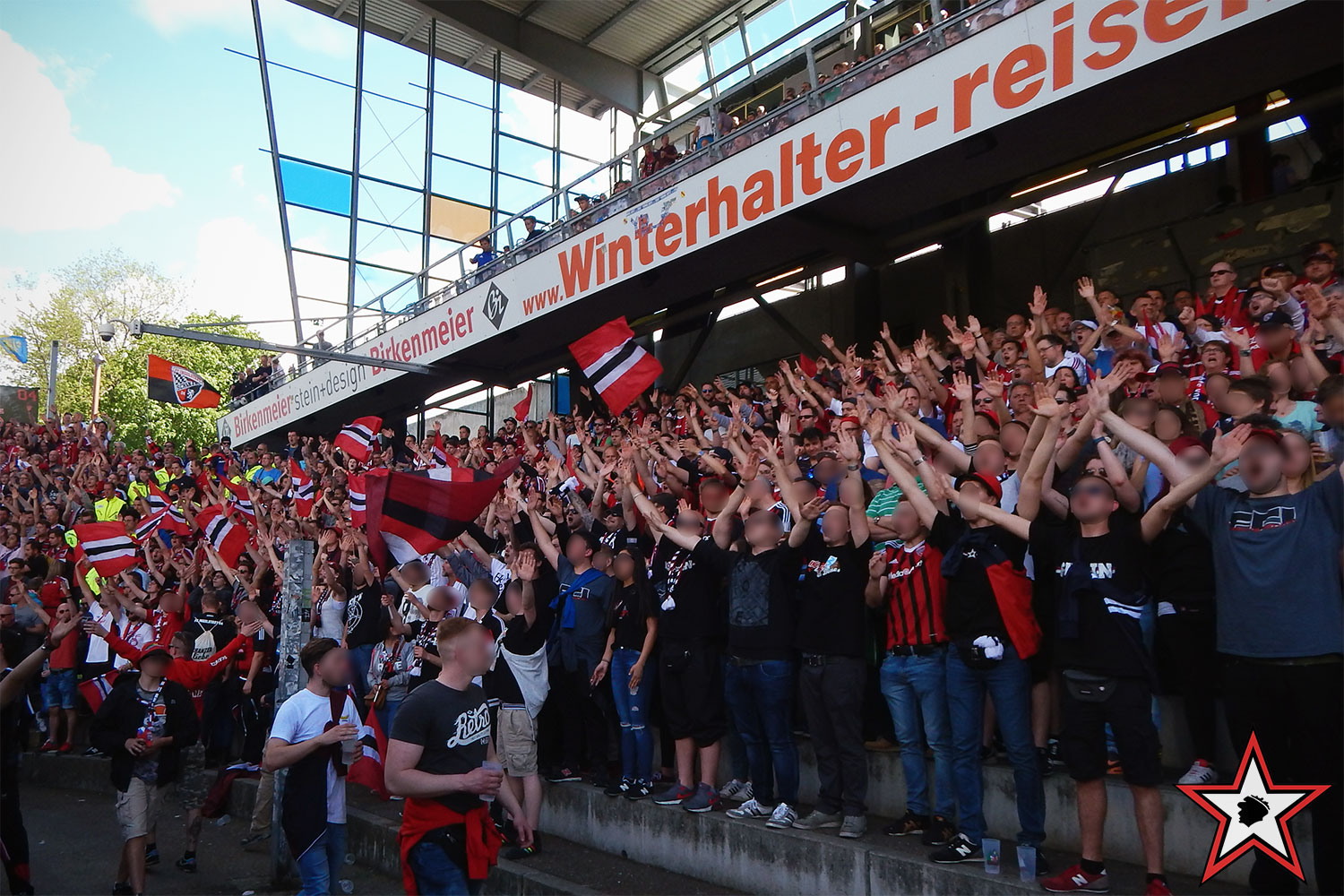 SC Freiburg - FC Ingolstadt 13.05.2017 scf fci supporters ingolstadt auswärts ultras fans fußball