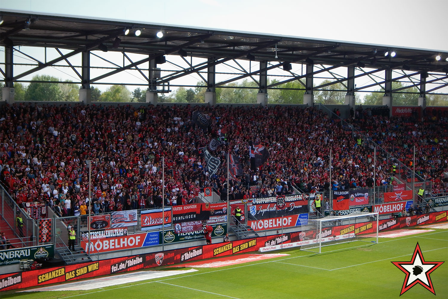 FC Ingolstadt – Bayer Leverkusen 06.05.2017 fci b04 supporters ingolstadt südtribüne ultras fans fußball