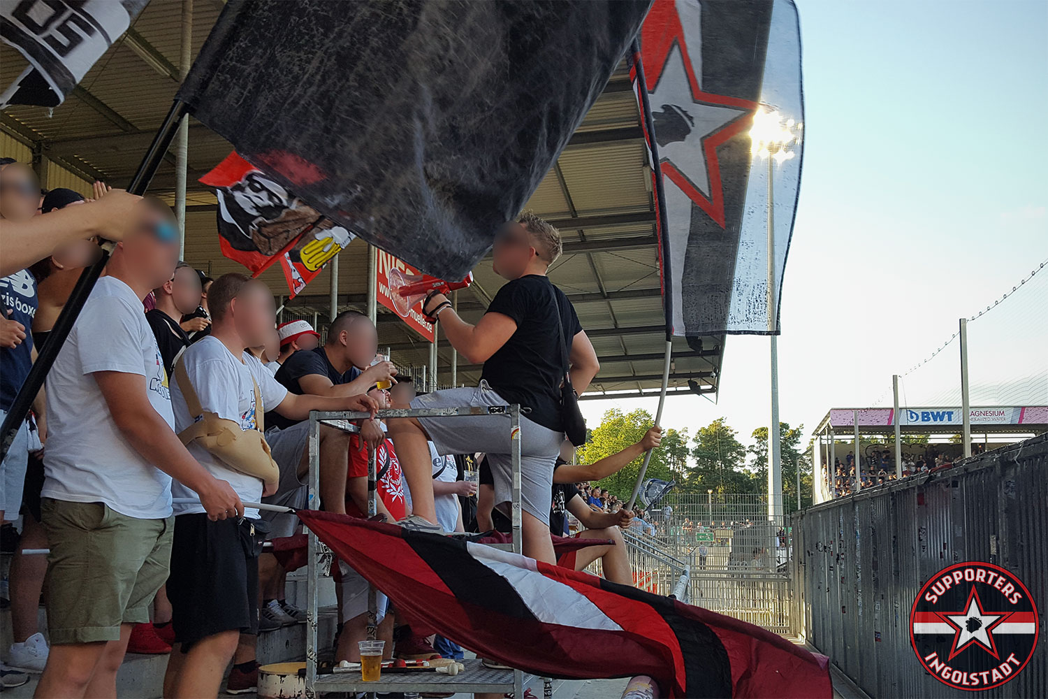SV Sandhausen – FC Ingolstadt 04.08.2017 svs fci supporters ingolstadt auswärts ultras fans fußball