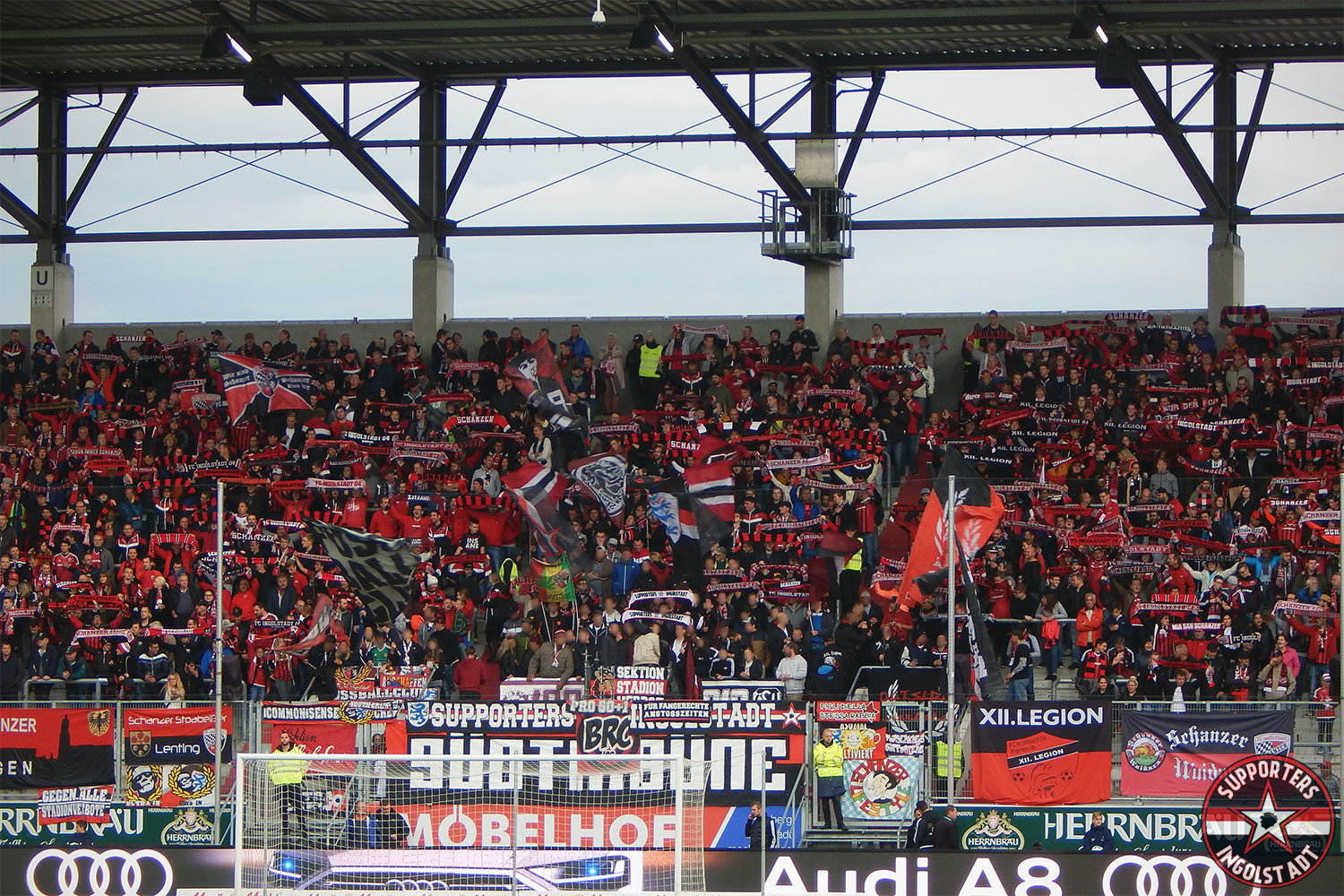 FC Ingolstadt – MSV Duisburg 19.09.2017 fci msv supporters ingolstadt südtribüne ultras fans fußball