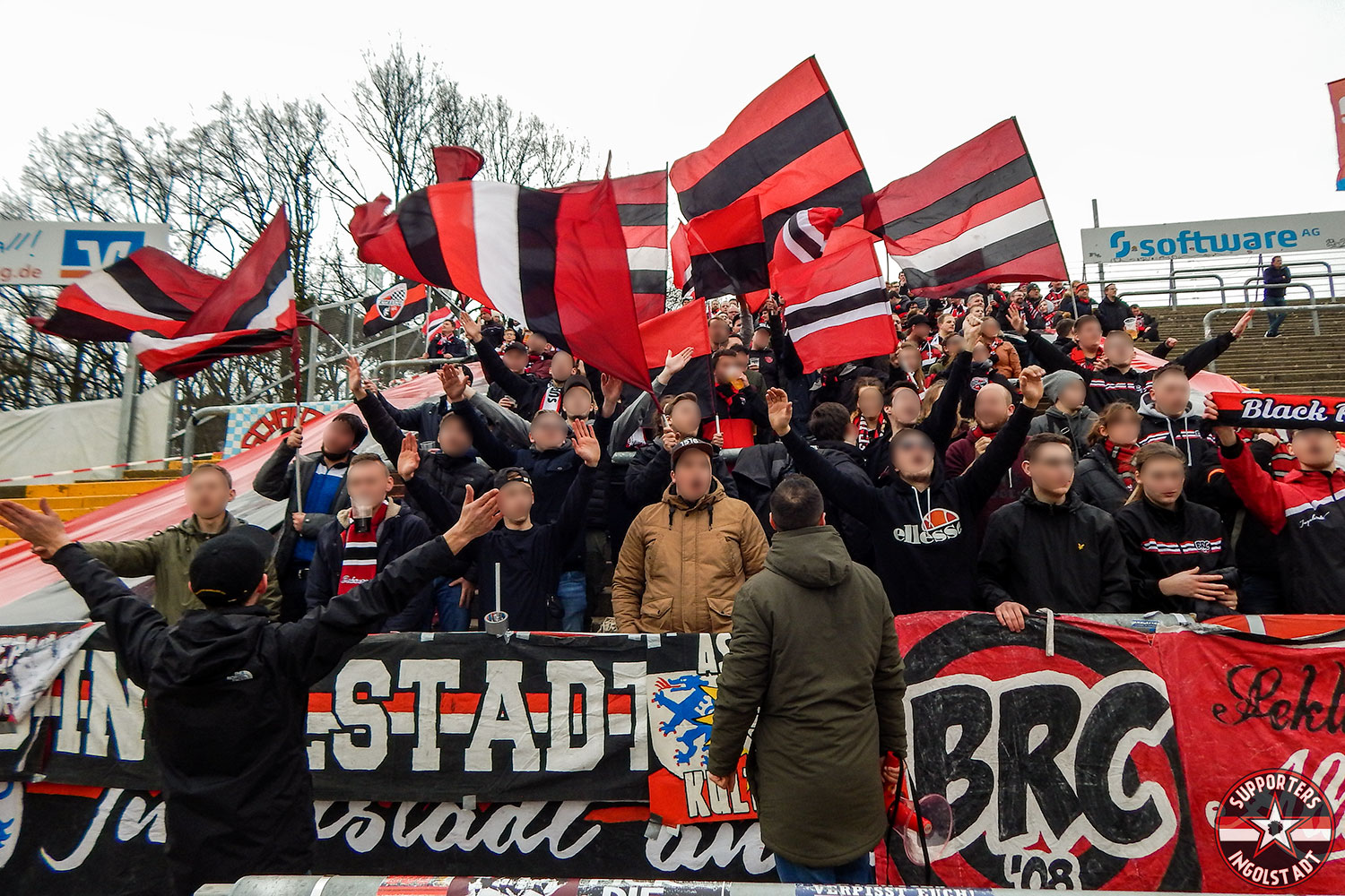 SV Darmstadt - FC Ingolstadt 10.03.2018 svd fci supporters ingolstadt auswärts ultras fans fußball