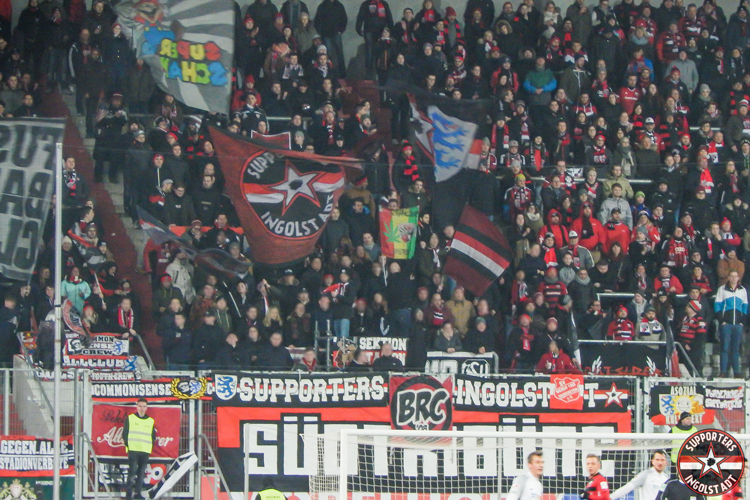FC Ingolstadt - VFL Bochum 05.03.2018 fci vfl supporters ingolstadt südtribüne ultras fans fußball