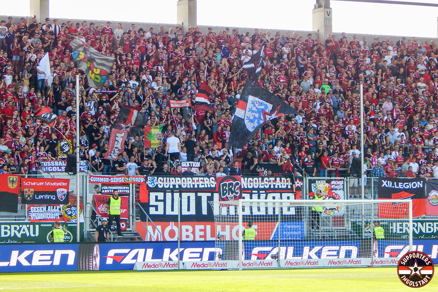 FC Ingolstadt – Union Berlin 29.07.2017 fci fcu supporters ingolstadt südtribüne ultras fans fußball