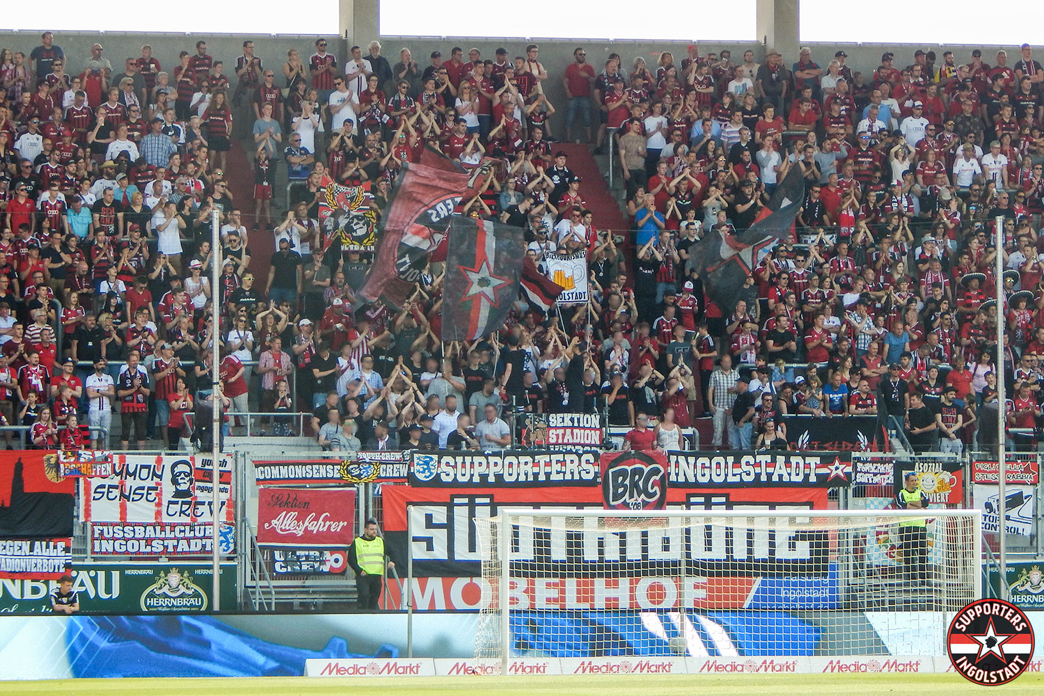 FC Ingolstadt - 1.FC Kaiserslautern 13.05.2018 fci fck supporters ingolstadt südtribüne ultras fans fußball