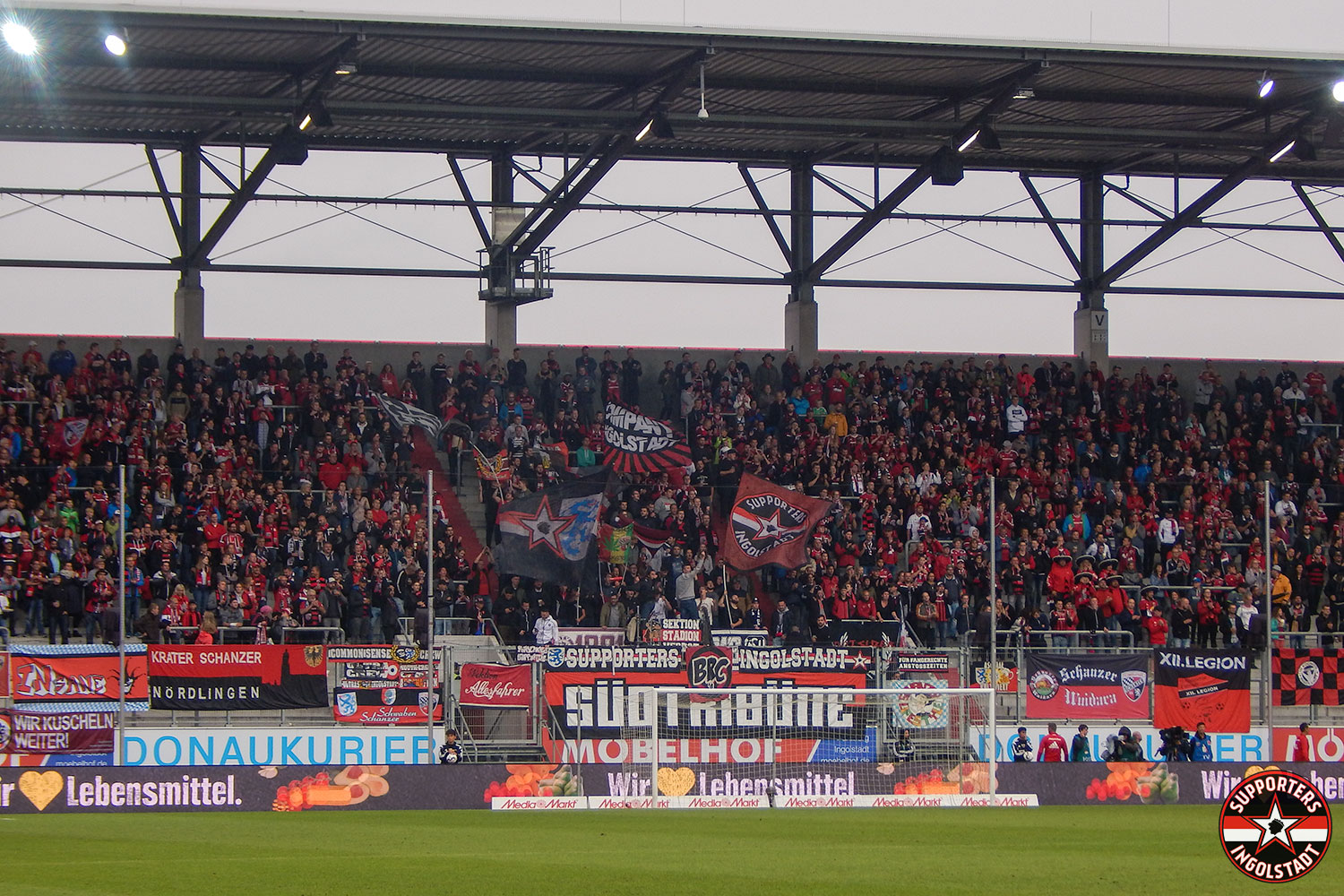 FC Ingolstadt - Erzgebirge Aue 31.08.2018 fci aue supporters ingolstadt südtribüne ultras fans fußball