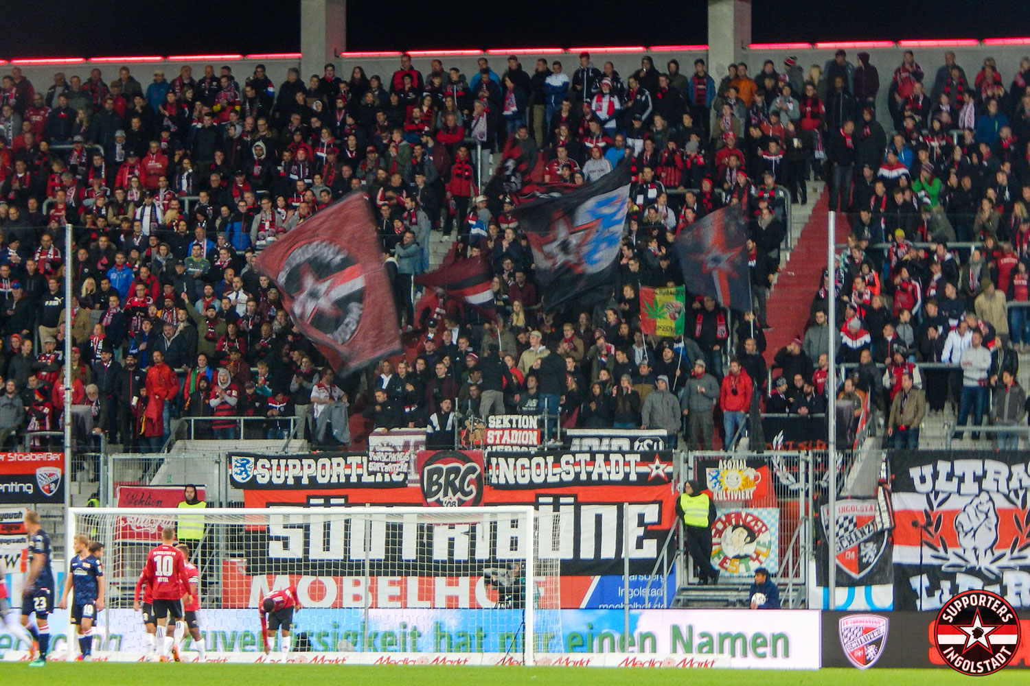 FC Ingolstadt – Union Berlin 01.10.2018 fci fcu supporters ingolstadt südtribüne ultras fans fußball