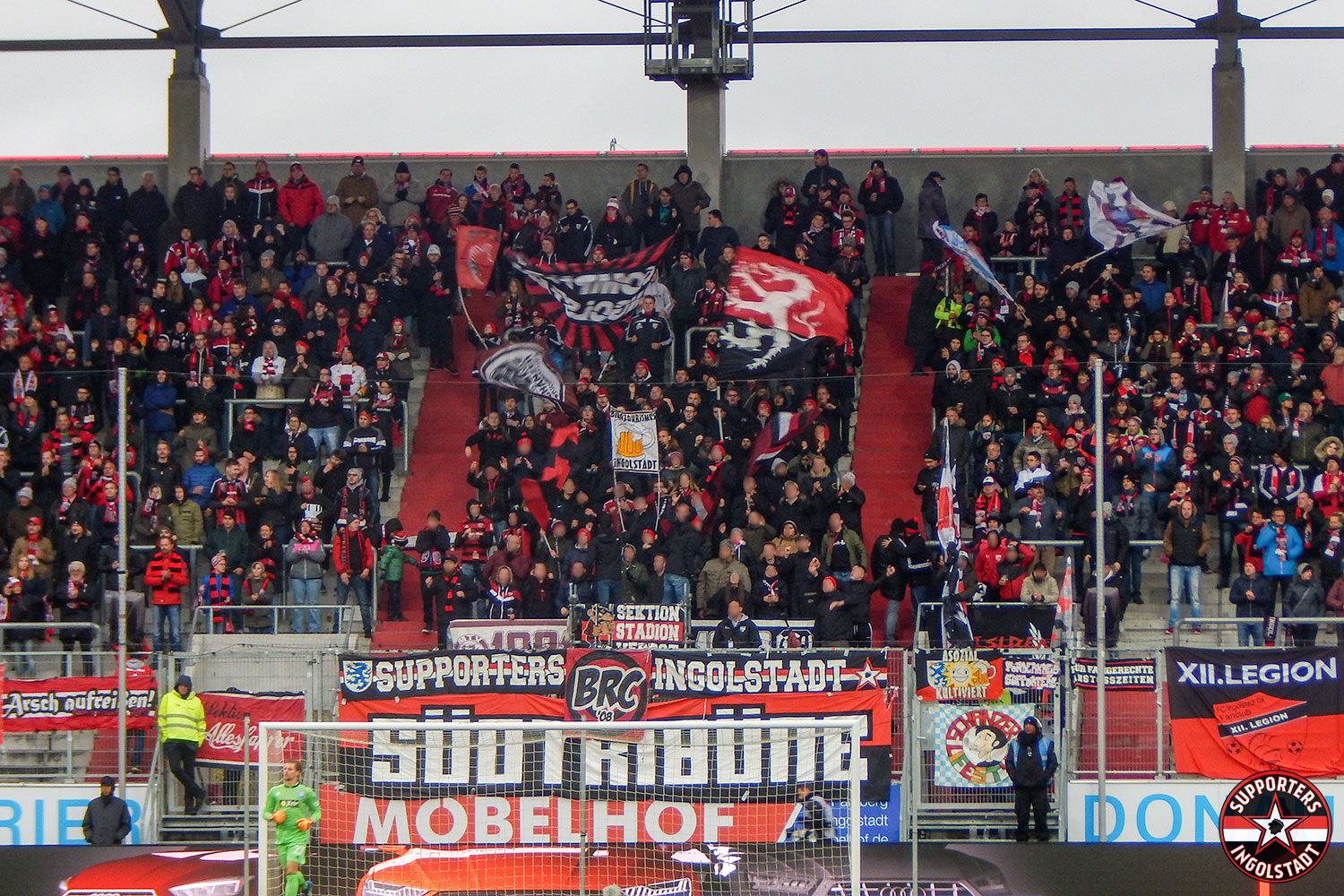 FC Ingolstadt – MSV Duisburg 28.10.2018 fci msv supporters ingolstadt südtribüne ultras fans fußball