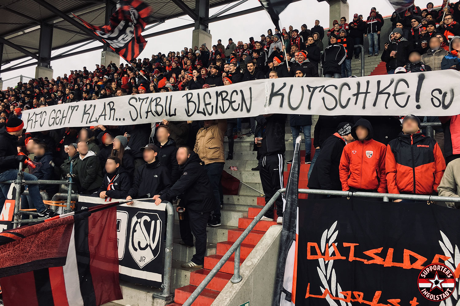 FC Ingolstadt – MSV Duisburg 28.10.2018 fci msv supporters ingolstadt südtribüne ultras fans fußball